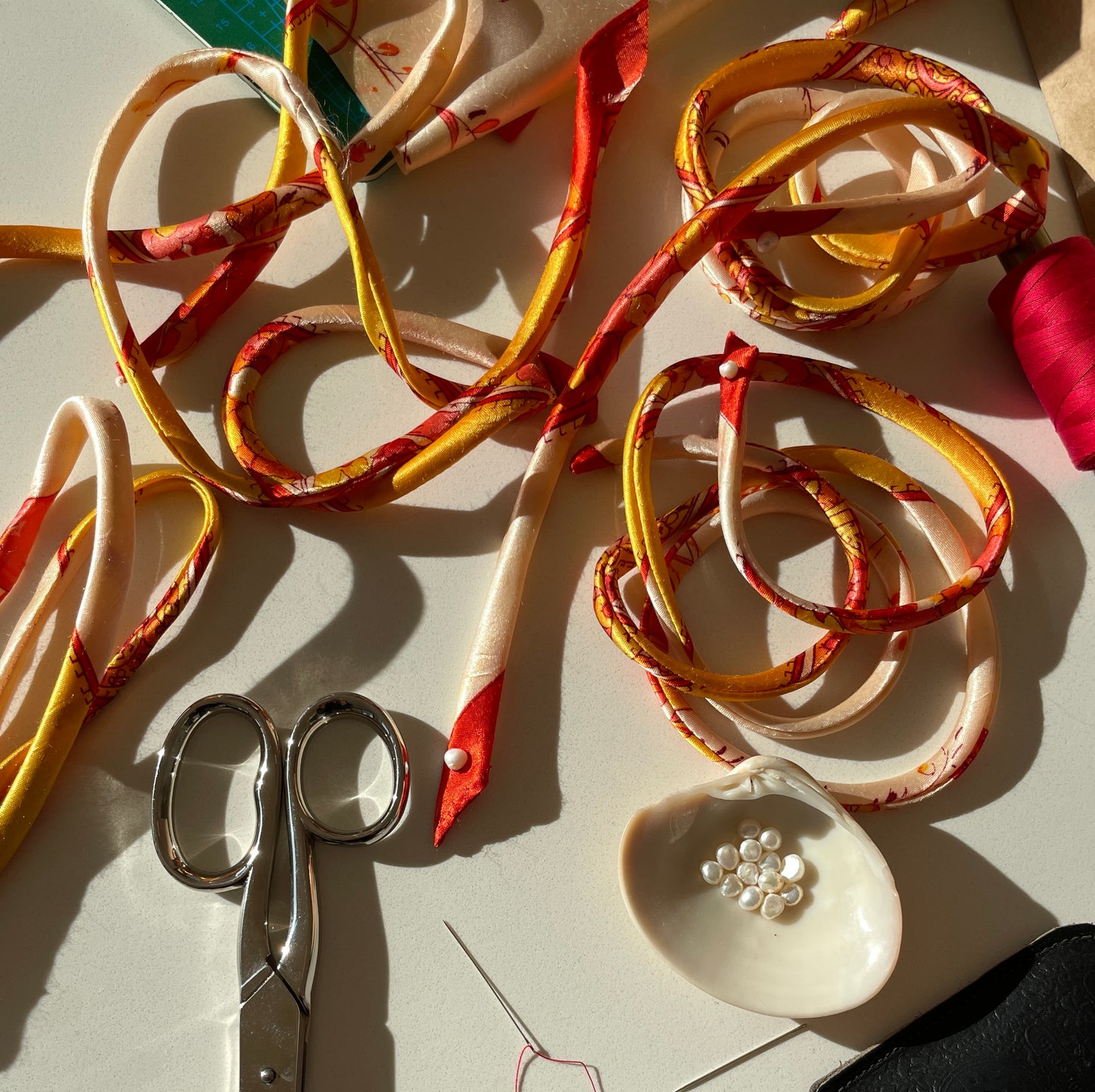 UNTIED Tie Floral Orange