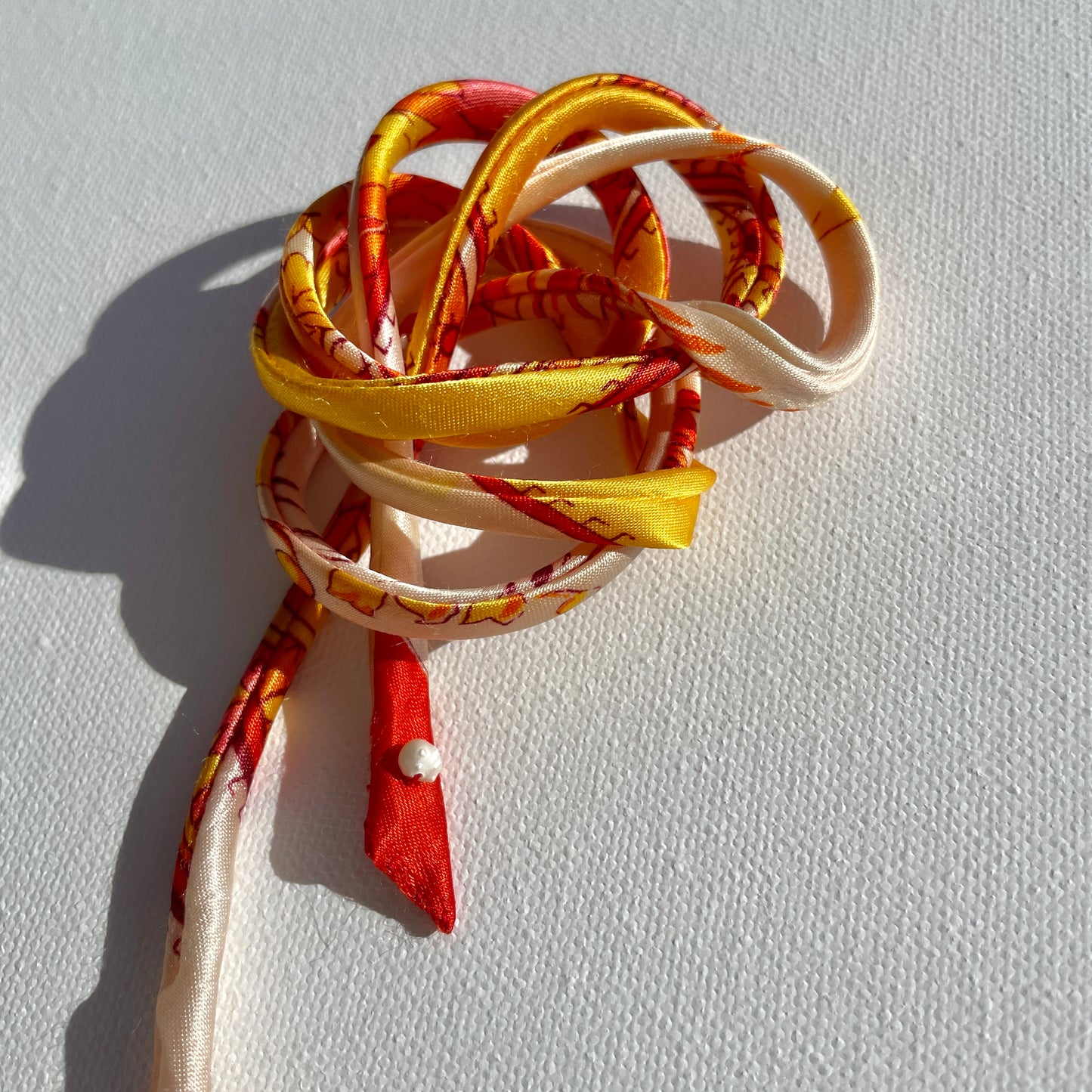 UNTIED Tie Floral Orange