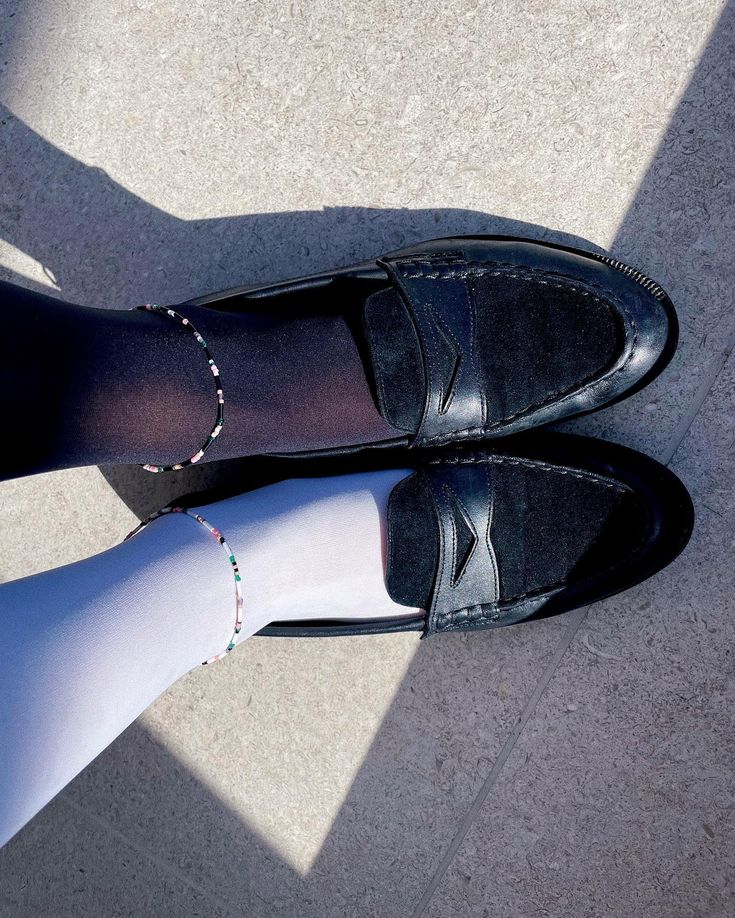 Green Pink Sock Anklet