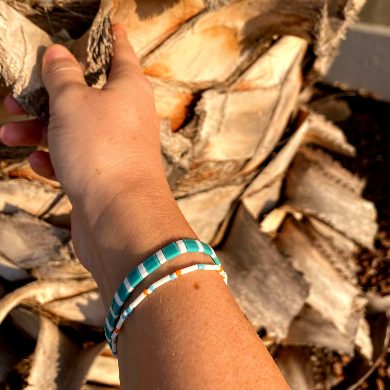 Voyage Orange Blue Bracelet