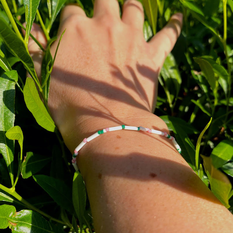 Voyage Pink Green Bracelet