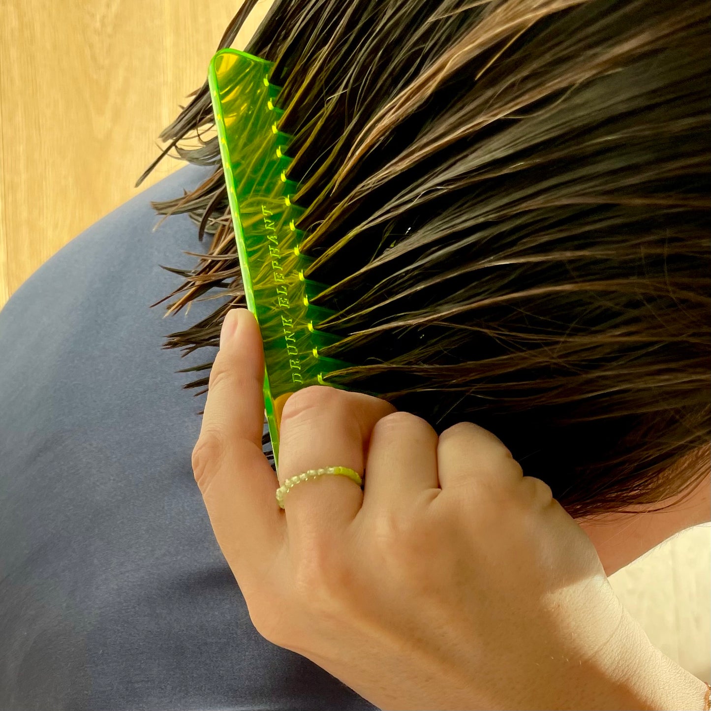 Geming Olive Quartz Ring