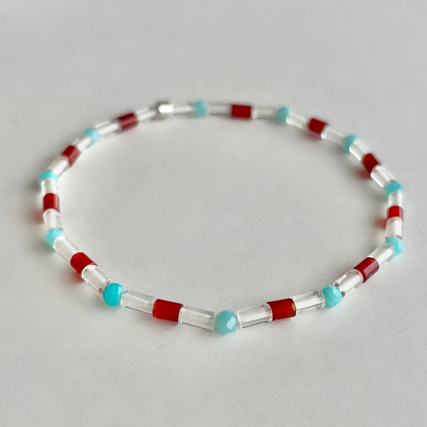 Βραχιόλι από πολύτιμο κορνελιανό αμαζόνιο