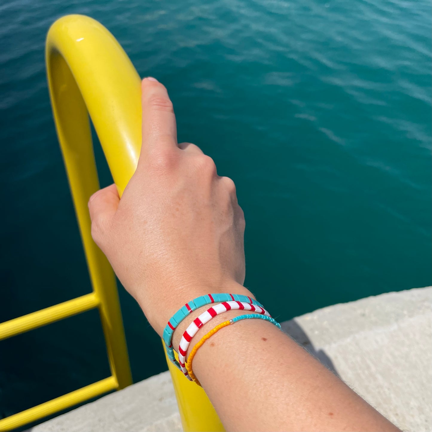 B-Color Orange/Turquoise Bracelet
