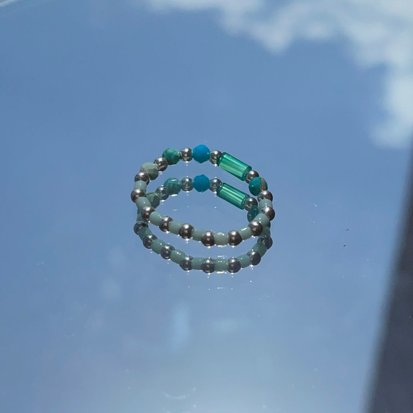 Geming Fine Turquoise Chalcedony Ring