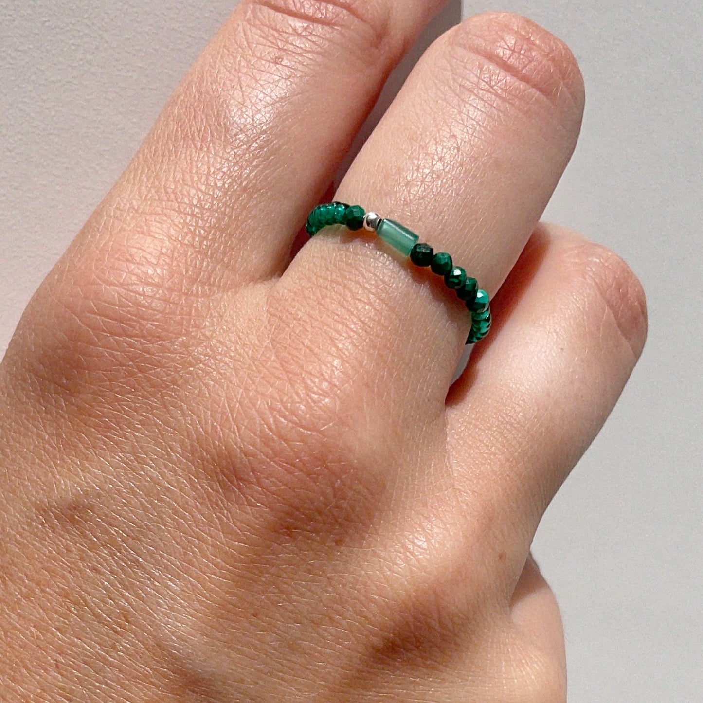 Geming Malachite Ring