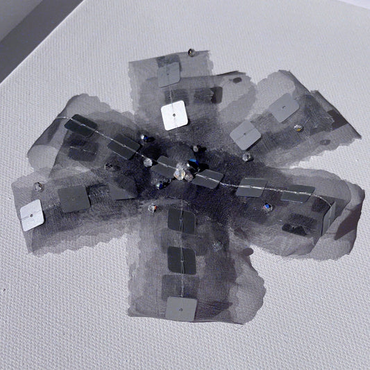 Disco Bloom Upcycled Brooch