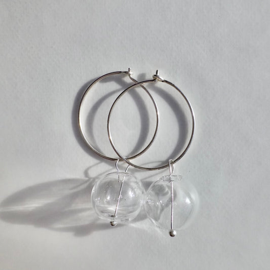 Bubble Silver Earrings