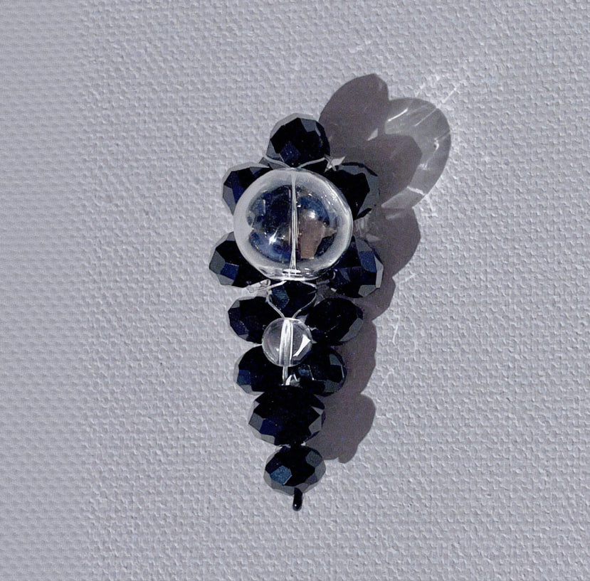 Dark Bloom Upcycled Brooch
