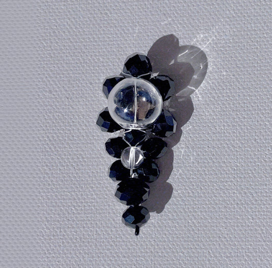 Dark Bloom Upcycled Brooch