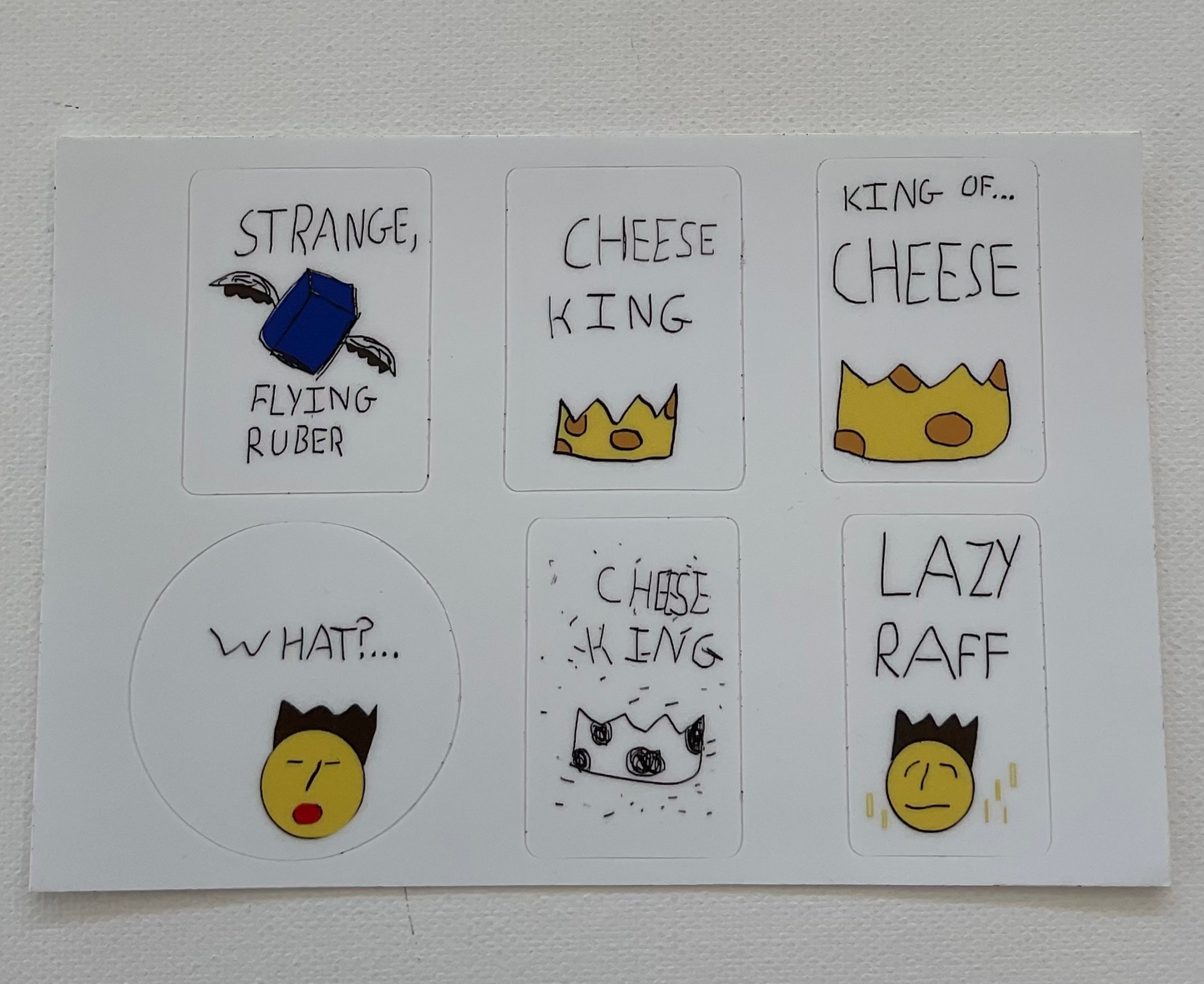 CHEESE KING original sticker set