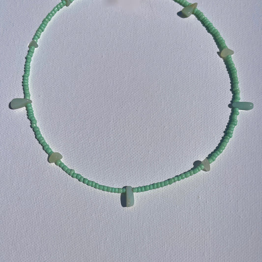Seafoam Upcycled Necklace