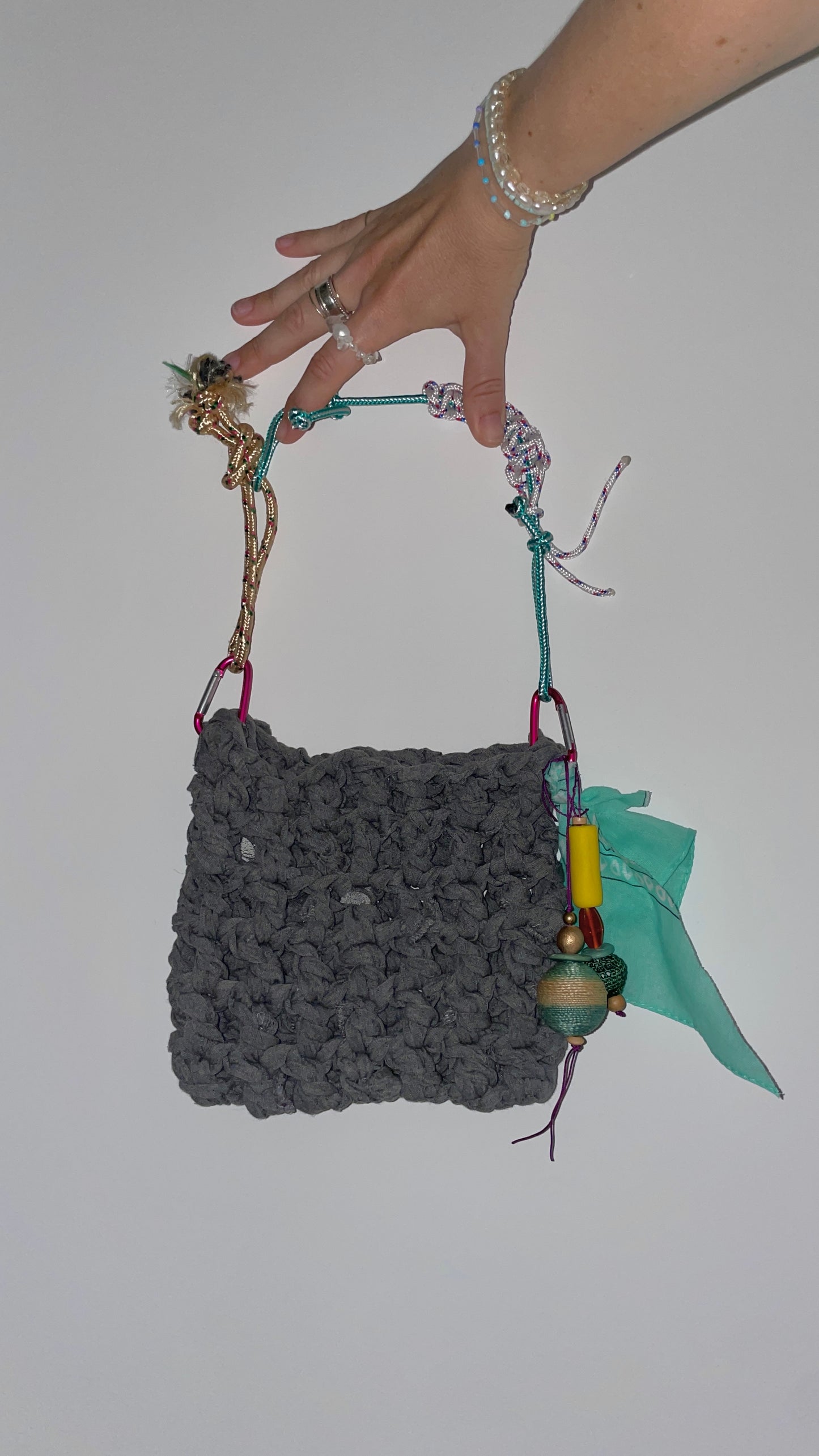 Upcycled T-Shirt Crochet Bag