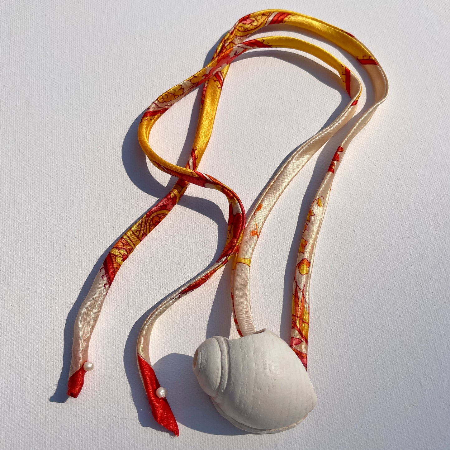 SHELL Upcycled Silk Necklace