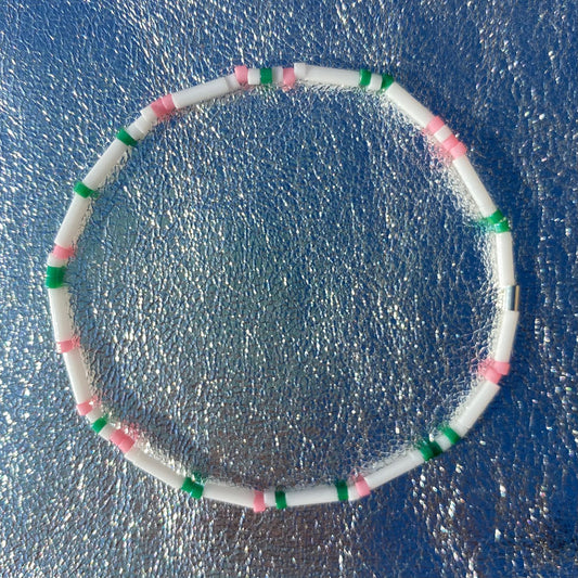 Voyage Pink Green Bracelet